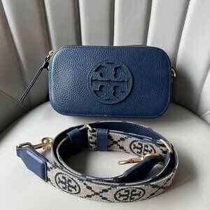 Tory burch MINI MILLER CROSSBODY BAG blue